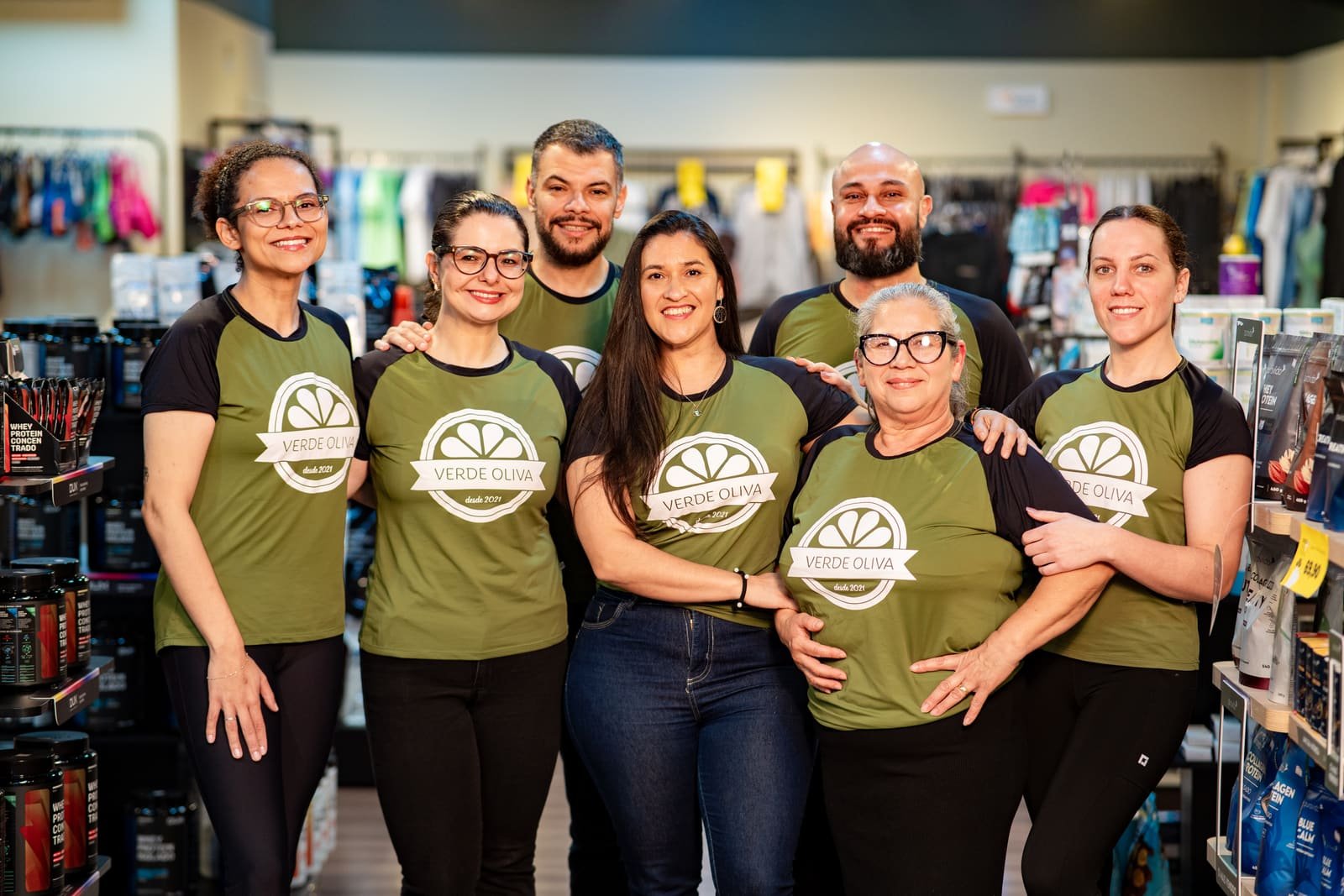 Equipe de vendas do Verde Oliva