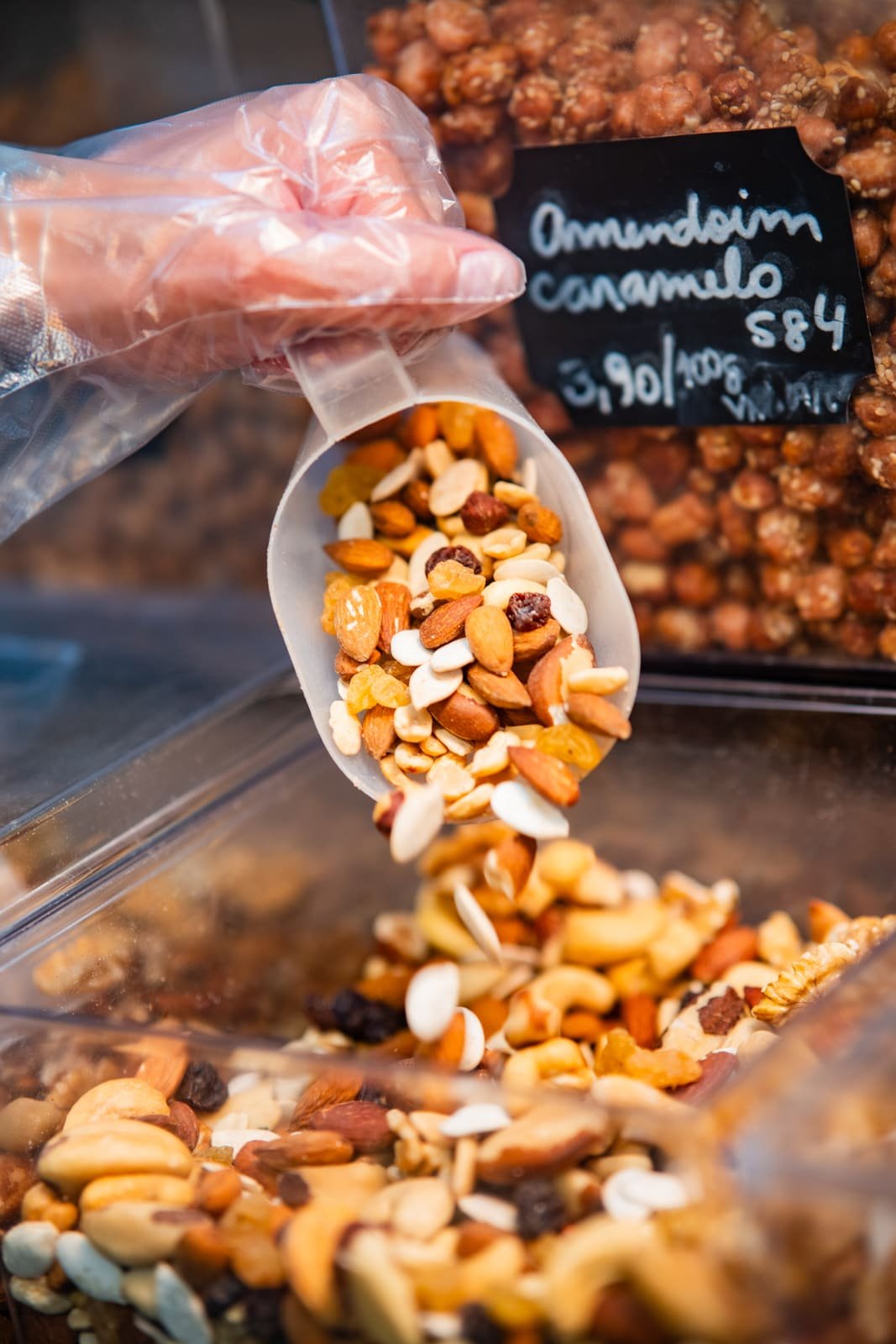 Castanhas e mix a granel